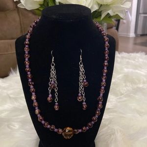 Necklace and earrings set